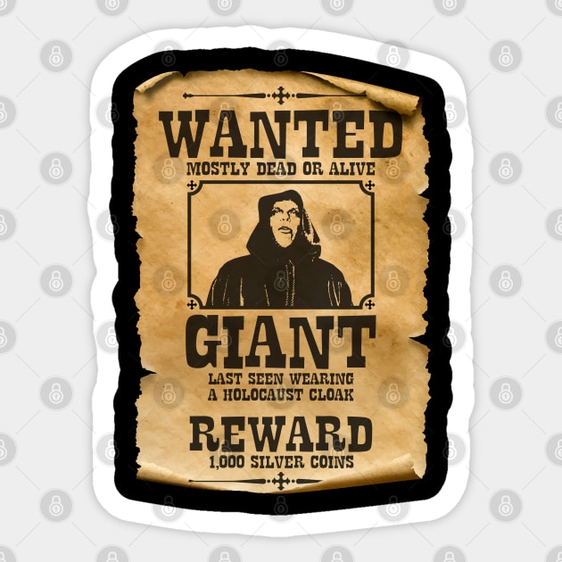 Princess Bride - Wanted Poster - Giant Sticker by Barn Shirt USA